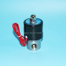 3/", 1/2", 3/", AC110V, 220 V, DC12V/24 V Нержавеющая сталь 304 N/C Электрический электромагнитный клапан пневматический клапан для воды, воздуха на дизельном топливе, керосине внутренний газа