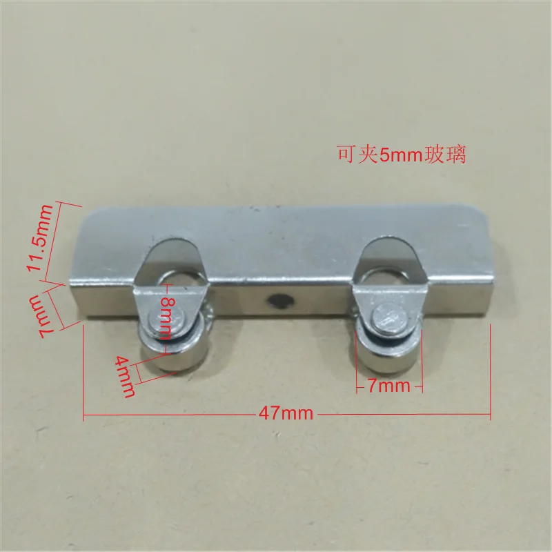 

5pcs glass door Small double flywheel iron door pulley glass door steel dual wheel pulley