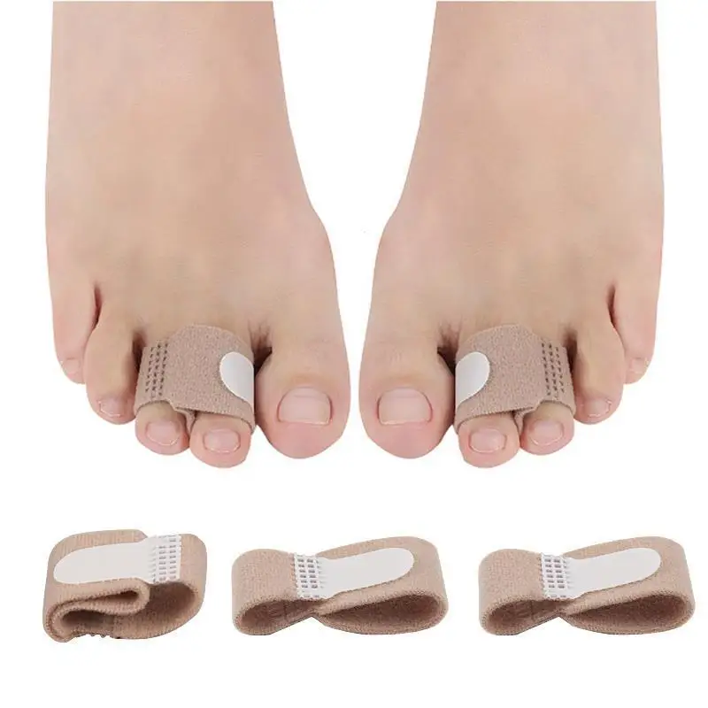 10pcs Fabric Toe Finger Bandage Support Broken Toe Finger Belt Toe