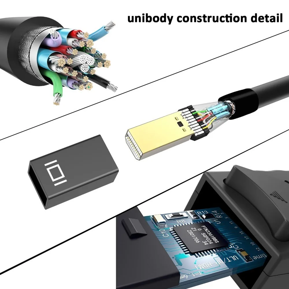 ICZI 4 K 60Hz الصاعقة البسيطة DisplayPort إلى كابل البسيطة موانئ دبي DisplayPort إلى موانئ دبي 1.8 m كابل لأجهزة الكمبيوتر المحمولة الكشافات ماك بوك