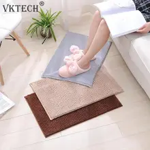 60X40 см Чистый цвет Синель ковер спальня кухня гостиная дверь мягкий коврик нескользящий коврик для ванной коврик