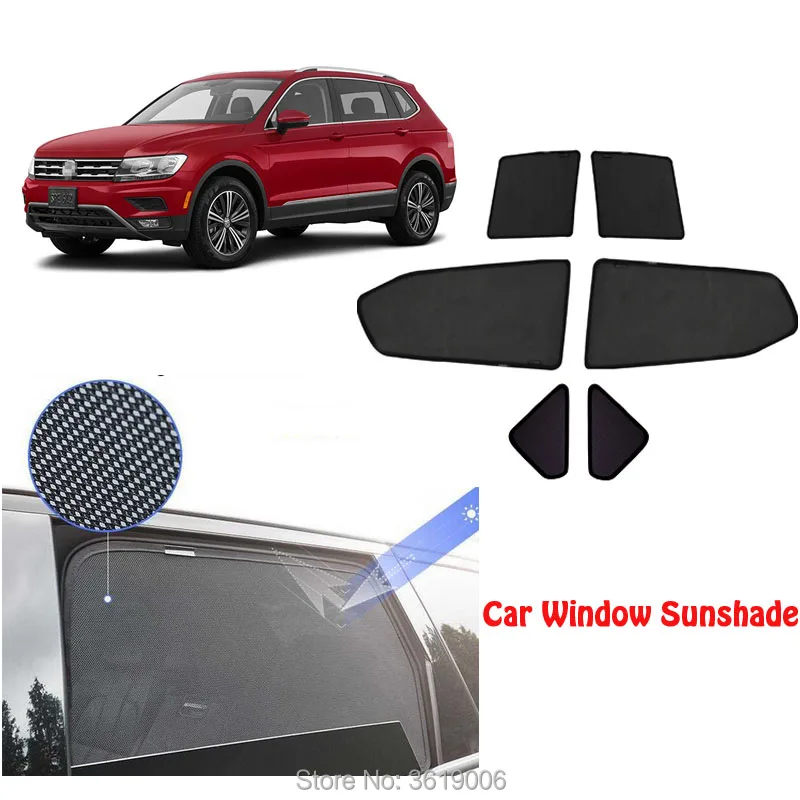 

6pcs High-end custom For VOLKSWAGEN Polo 2011-2018 card type magnetic car curtain sun shade car window shade car styling
