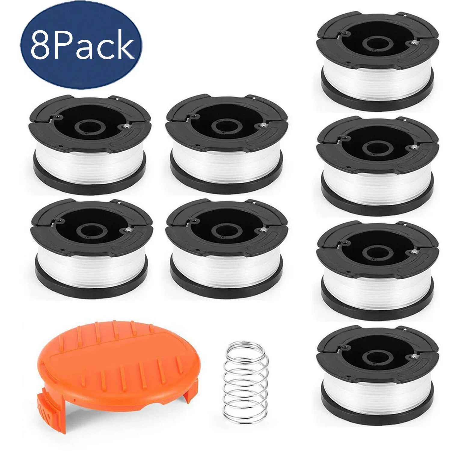 

New 8Pcs Line String Trimmer Replacement Spool AF-100-3ZP For GH400 GH500 GH600