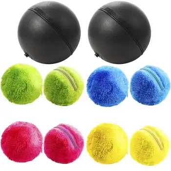 

2 Set Magic Roller Ball Toy, Dog Cat Automatic Roller Toys Ball With 2 Rolling Ball And 8x Colorful Cover Mini Robot Clean
