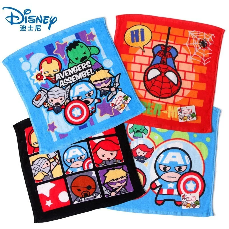 Детское полотенце для лица Disney 100% хлопок мягкое волос с героями мультфильмов
