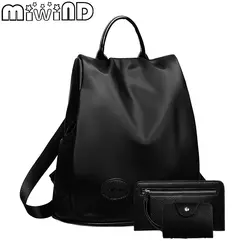 MIWIND 2019 новый рюкзак женская мода сумка высокого качества водостойкая ткань Оксфорд школьные рюкзаки обновление USB и разъем для наушников