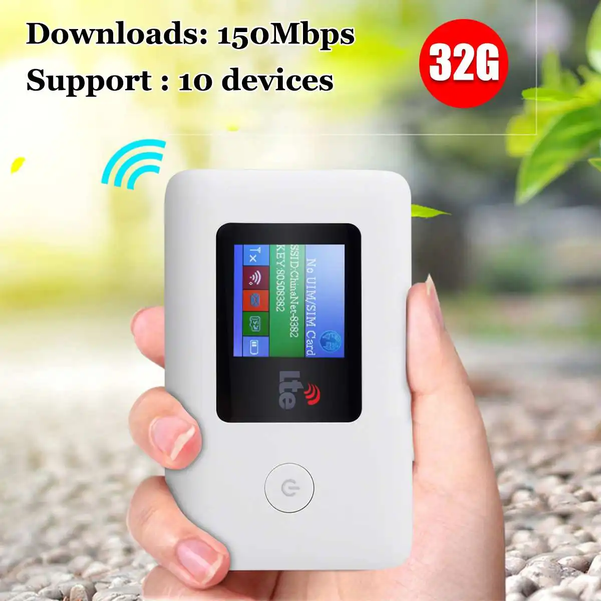 

4G WIFI Router Car Mobile Hotspot 150Mbps Text Message Function Wireless Unlock LTE Modem LCD Wifi Support 10 Users