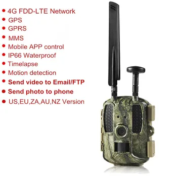 

Newest GPS 4G Hunting Camera Digital Video Camnera Trail Support MMS GPRS GSM Wild Camera Photo Traps 4G Night Vision Chasse Fot