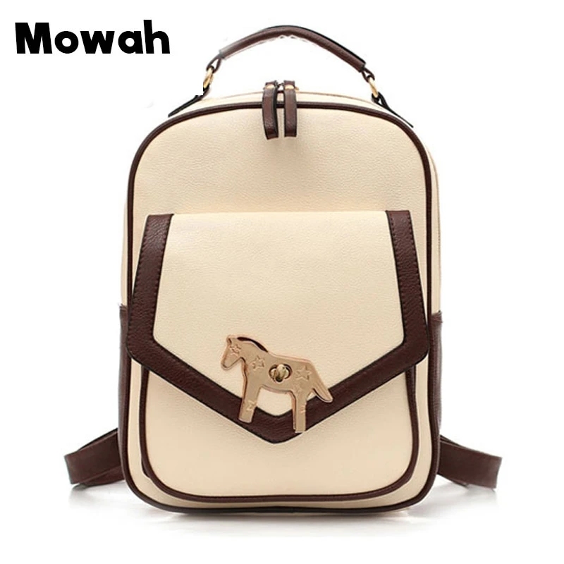 

Mowah Korean Women Backpack Leather School Bag Female Large Bagpack for Teenage Travel mochila feminina KBIA050 PM49