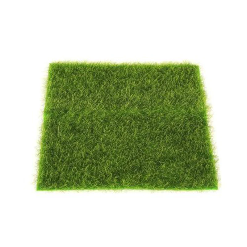 Natural Grass Mat PVC Square Artificial Grass Moss Mat Thick Fake Turf