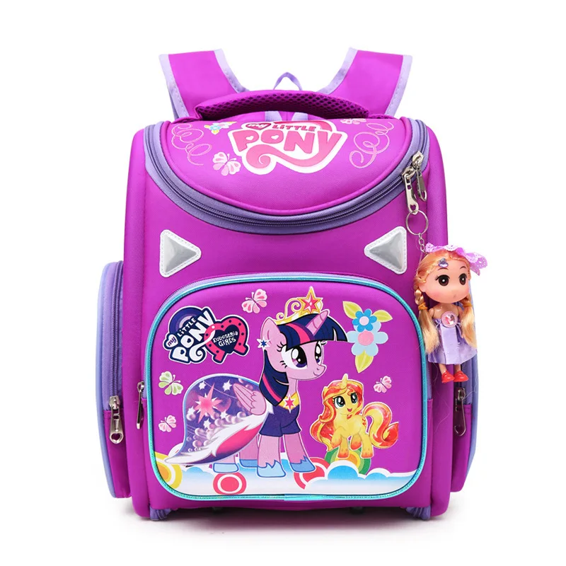 

2019 Girls School Bags Children's Backpack Orthopedic Backpacks Pony Car schoolbag For Girls Boys Kids Satchel Knapsack Mochila