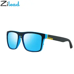 Zilead поляризованных солнцезащитных очков Для мужчин Для женщин квадратная рамка солнцезащитные спортивные очки на открытом воздухе для