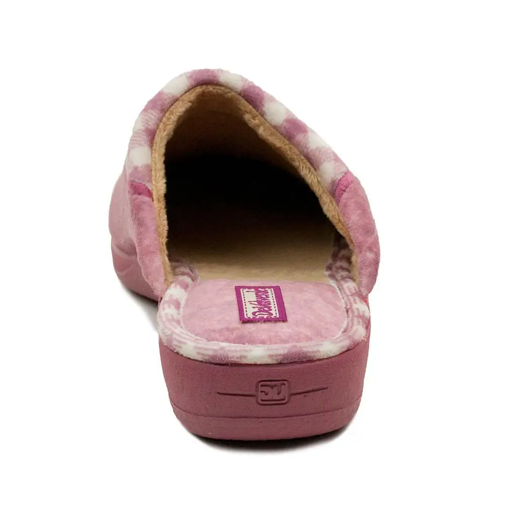 DEVALVERDE WOMAN TEXTILE SLIPPERS slipper TALON OPEN ROSE с изображением медведя|Тапочки| |