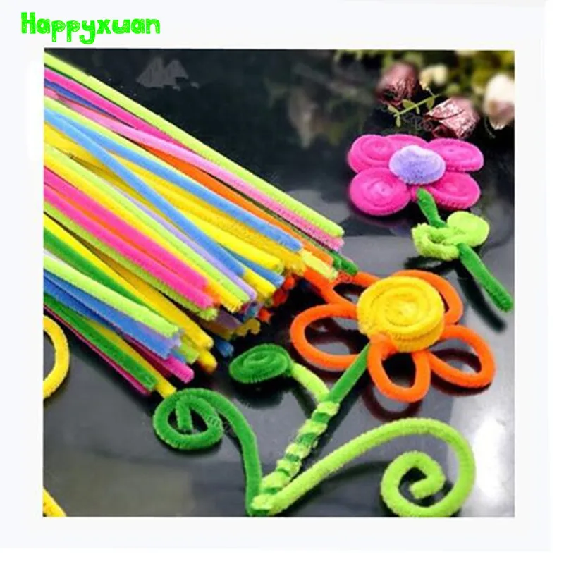 

Happyxuan 2packs (200pcs) Multicolour Chenille Stems Pipe Cleaners Handmade DIY Art Craft Material kid Creativity handicraft Toy