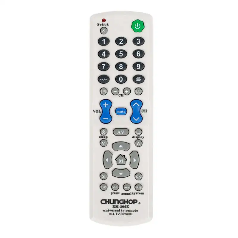 

CHUNGHOP Universal Remote Control For Chunghop Rm-306E Tv Controller Can Use All Tv Brand