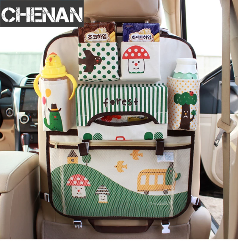 

Cartoon Car Seat Back Storage Hang Bag Organizer Car-styling Baby Product Varia Stowing Tidying Automobile Interior Accessories