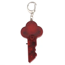 Мини анти-потеря свисток ключ искатель беспроводной сигнализации смарт-тег брелок для ключей с локатором трекер свисток Звук светодиодный светильник