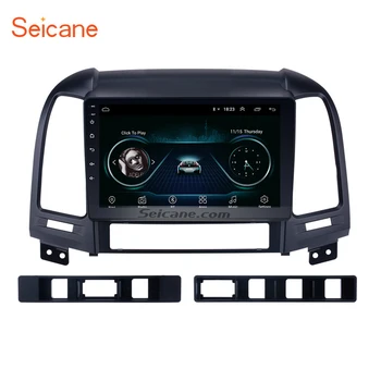 

Seicane 2 din Android 9.1 DVD Player Bluetooth GPS Navigation Radio for 2005-2010 2011 2012 HYUNDAI SANTA FE with WIFI 1024*600