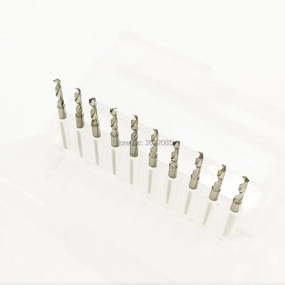 

KLOT HRC55 Solid Carbide Twist Drill Bit Dia. 0.15-3mm Shank Dia. 3.175mm 1/8" Whole Tungsten Steel Micro Drill