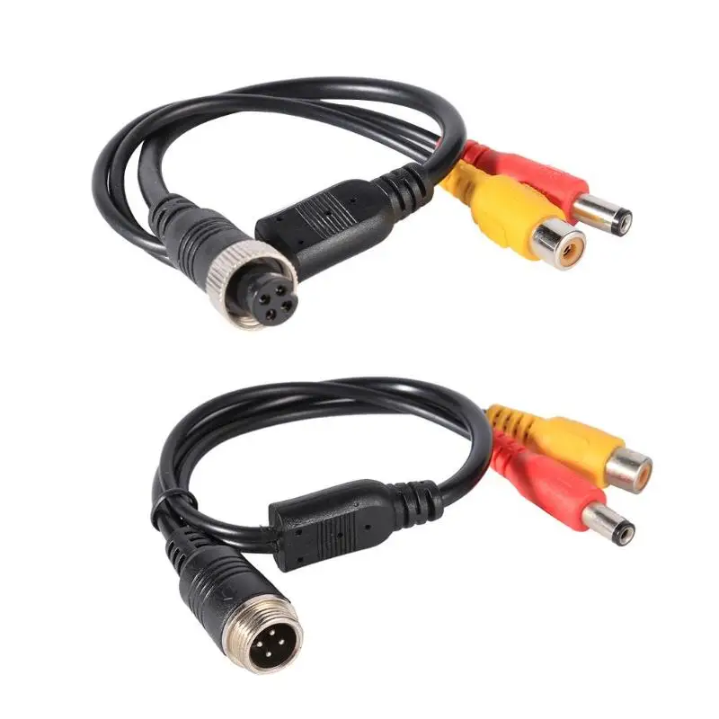M16 4Pin авиационная головка к RCA папа DC Мужской удлинитель адаптер для CCTV камеры