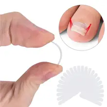 24 шт. набор патчей Профессиональный для коррекции вросших пальцев ног педикюрные инструменты для ухода за ногами фиксирующий Зажим для защиты ногтей