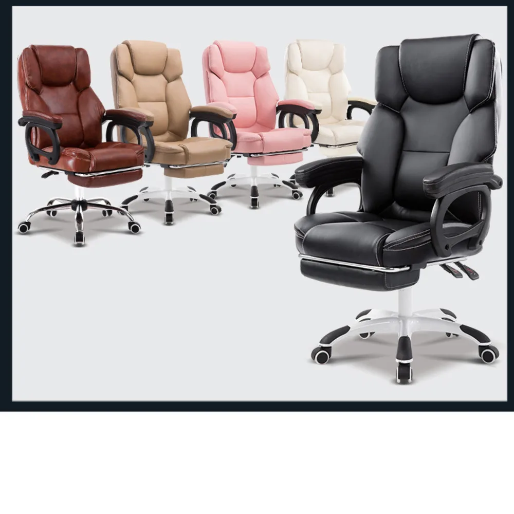 Computer ergonomic kneeling Chair Household To headrest for leather Office furniture Lie Big Class Foot The Massage Noon Break | Мебель