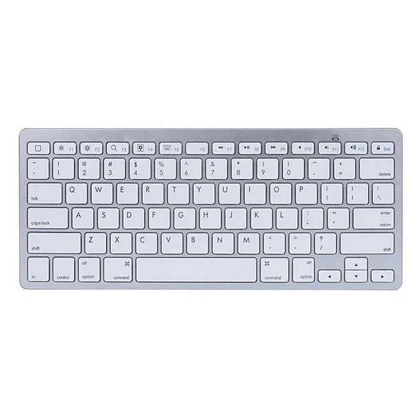 Портативная беспроводная клавиатура с Bluetooth белые клавиши chicket для iPad iPhone Macbook
