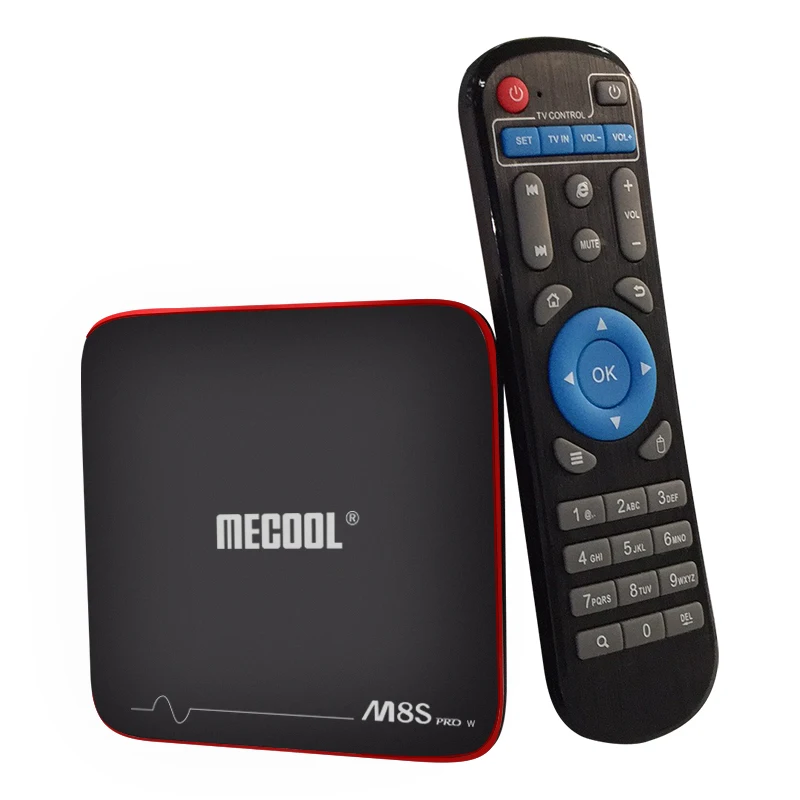 

MECOOL M8S PRO W Android 7.1 TV Box Amlogic S905W 64 bit Quad-core 2GB DDR3 16GB 2.4 WiFi 4K UHD & LAN TV CEDNETER 17.3 OTA 4K