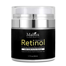 Mabox 50 мл Retinol 2.5% увлажнитель для лица крем с гиалуроновой кислотой антивозрастной разглаживает морщины Витамин Е коллаген разглаживающий отбеливающий крем