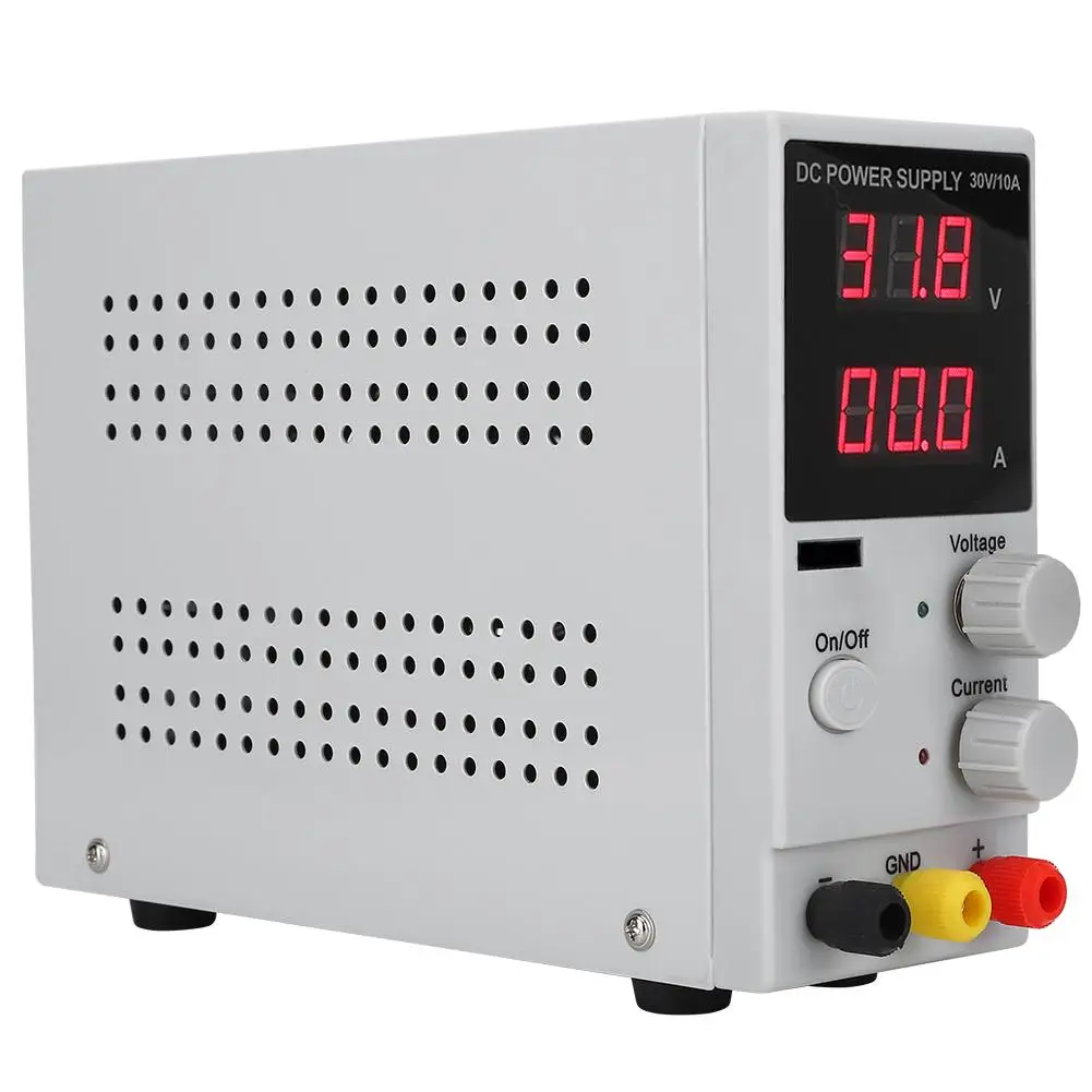 

0-30V 0-10A Digital Switching Power Source DC Power Supply AC110/220V Input With Cooling Fan AU US EU Plug discount