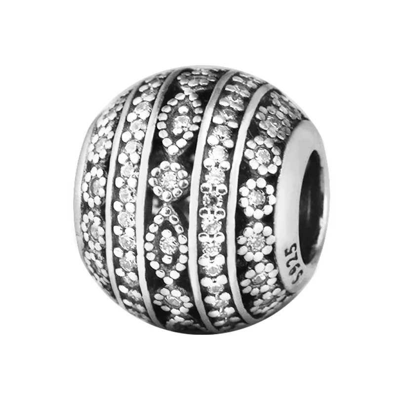 

Fits Women Bracelets Genuine 925 Sterling Silver Glittering Shapes Fashion Charms Beads for Jewelry Making kralen perles boncuk