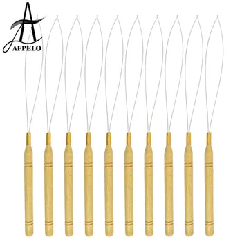 

Wholesale 10pcs Pulling Needles for Micro Rings/Loop Hair Extensions Wire Threader Hook Pulling Hair Extension Tools