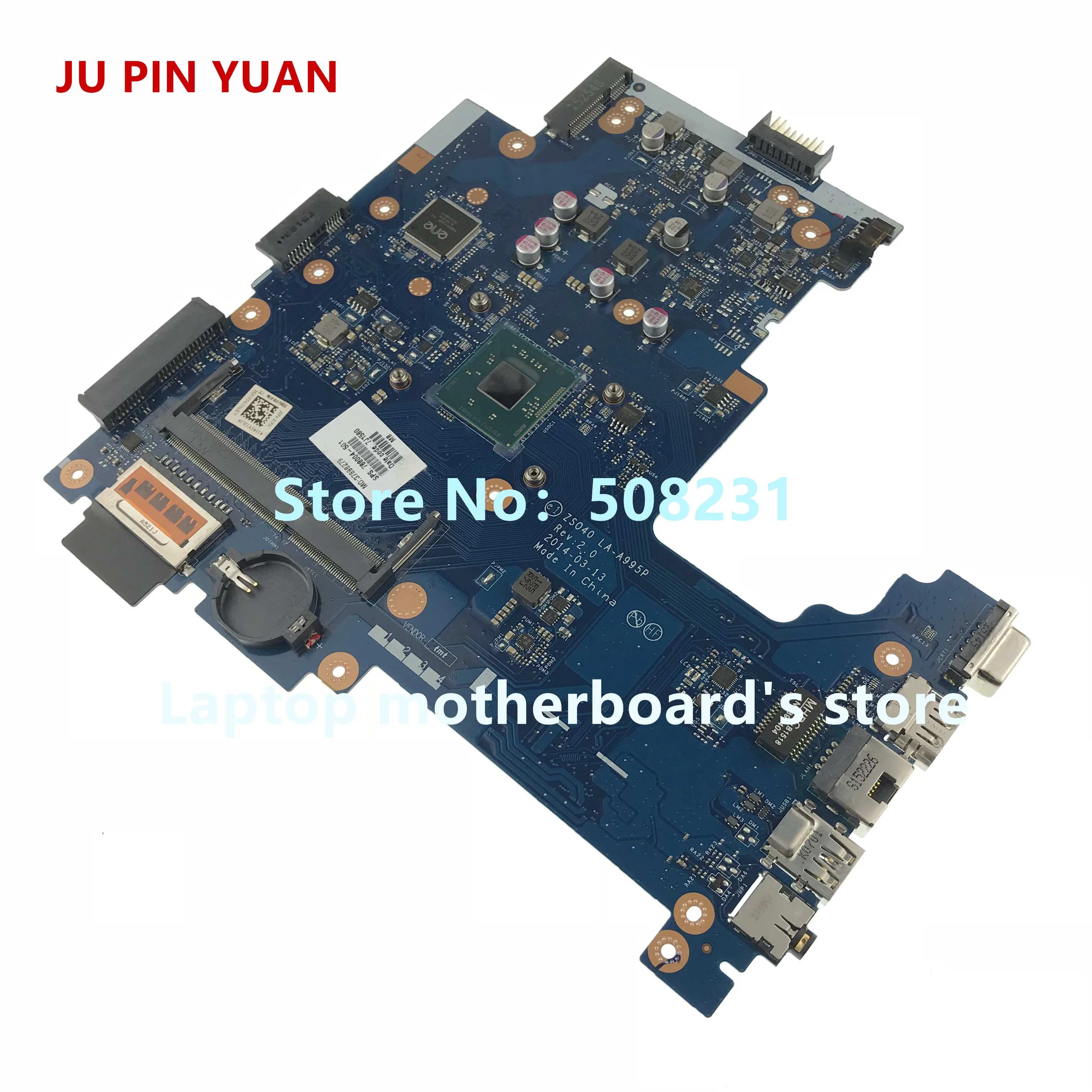 Ju pin yuan 788004 001 501 Материнская плата для HP 14 R 240 G3 ноутбук ПК ZSO40 LA A995P материнская