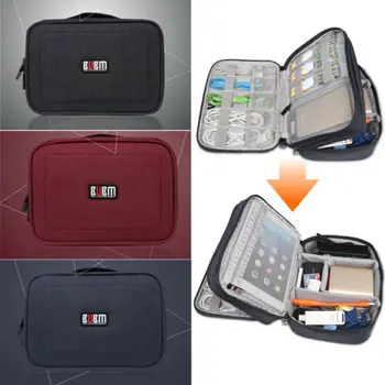 

Electronic Accessories Storage USB Cable Organizer Bag Case Drive Travel Insert