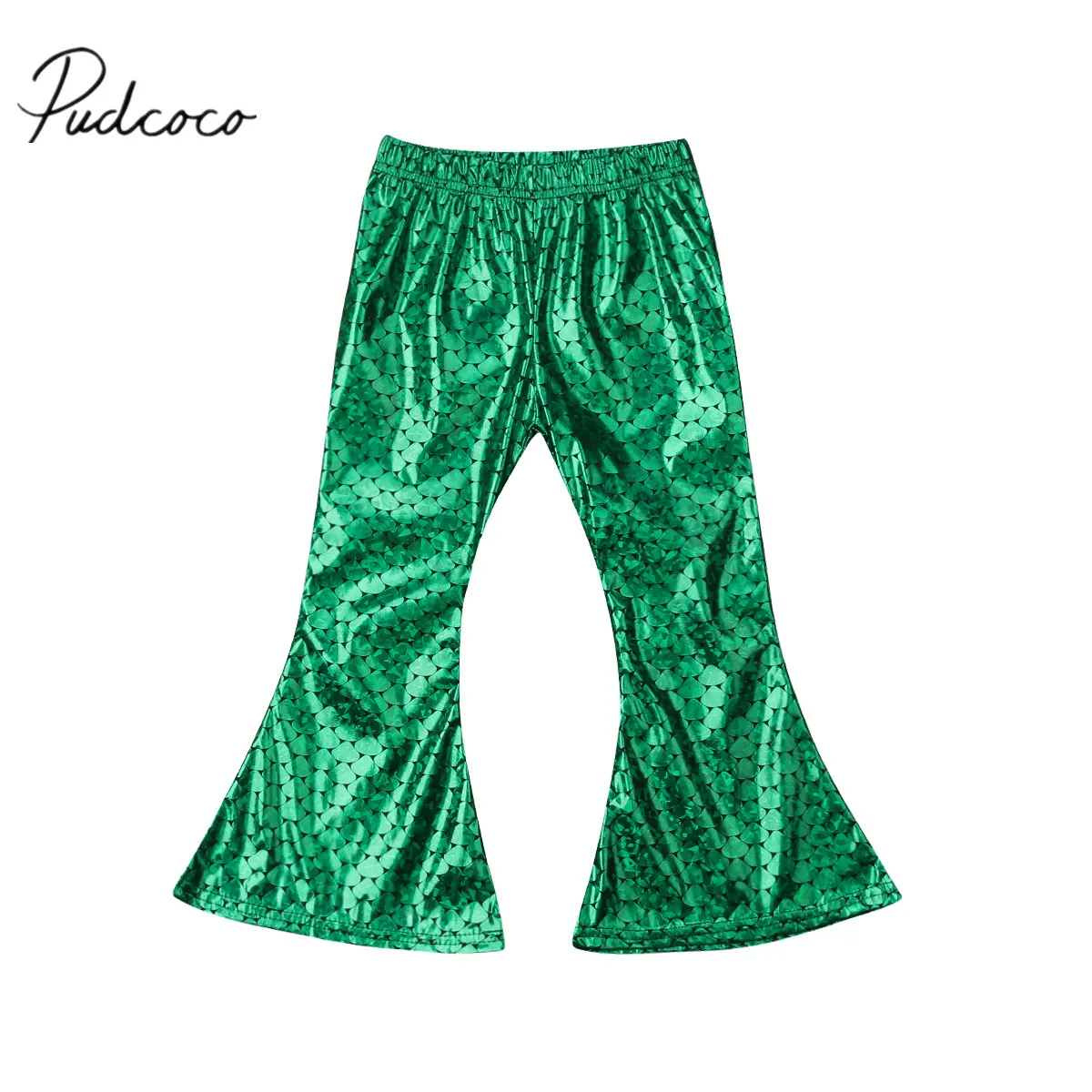 2018 Brand New Fashion Infant Kids Baby Girl Flare Pants Fish Scales