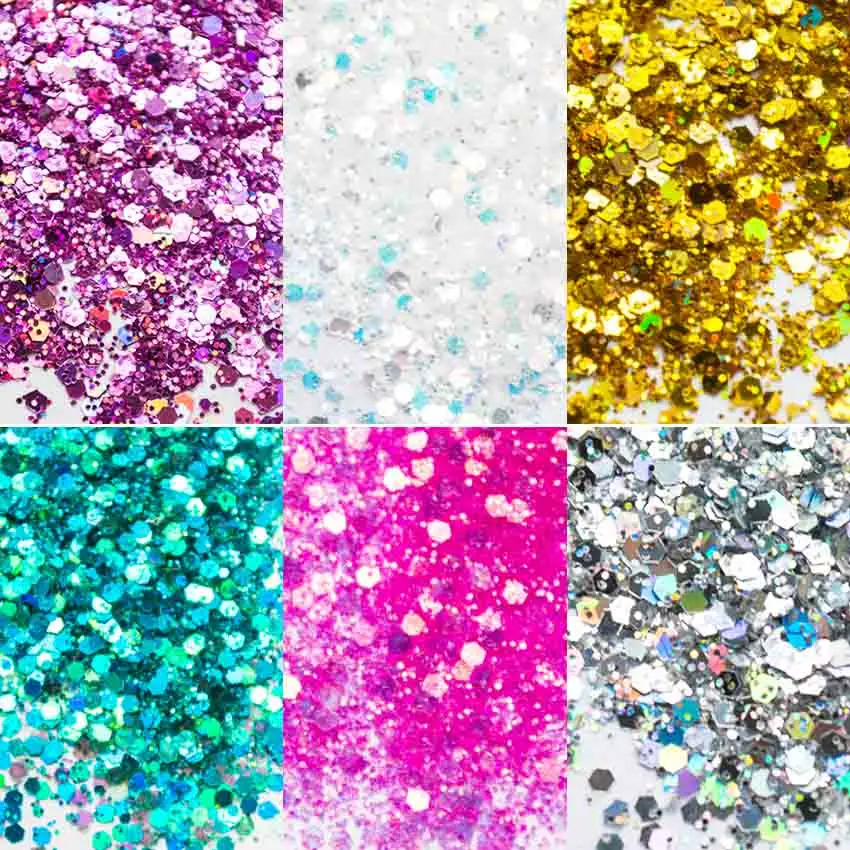 الليزر الملونة مختلطة الترتر بودرة لامعة للأظافر الغبار الترتر لمسمار رقائق التسلق بريق لمسمار الفن زينة SF3051 الليزر الملونة مختلطة الترتر بودرة لامعة للأظافر الغبار الترتر لمسمار رقائق التسلق بريق لمسمار الفن زينة SF3051