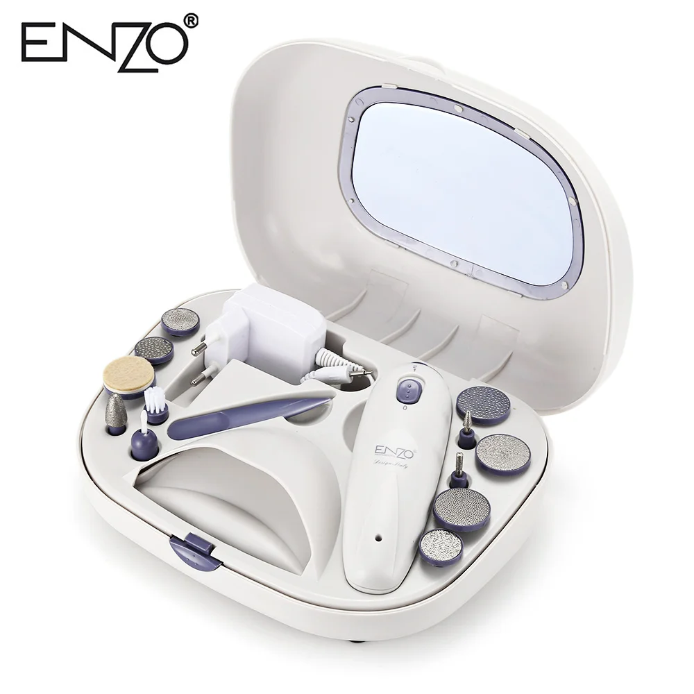 

ENZO EN - 772 Multifunction Cordless Electric Manicure Drill Nail Dryer Rotary Tool 2-Level Speed With 12 Interchangeable Tips