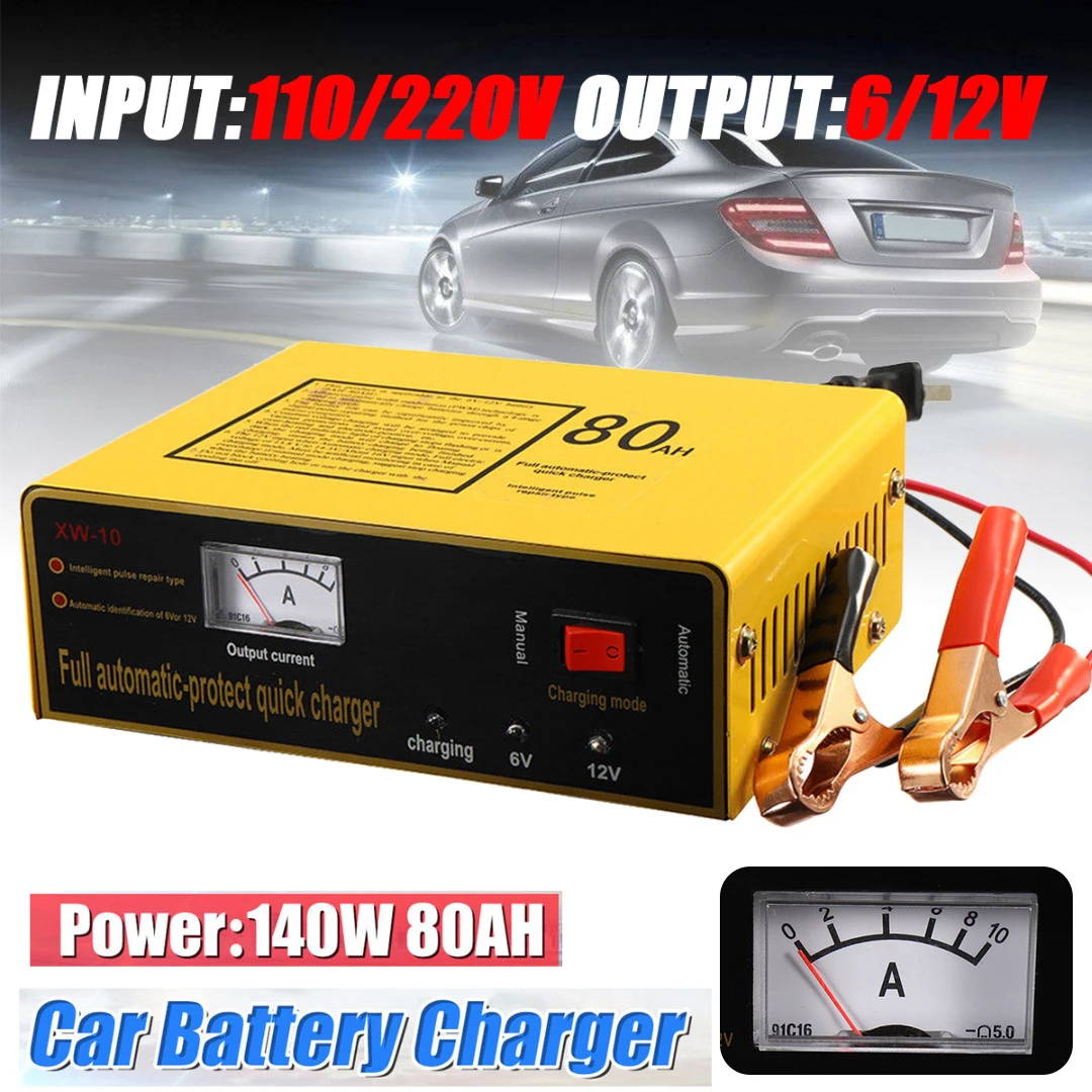 For Lead Acid Battery 1pc 6V/12V 8.5A 140w 50-60hz Universal Car Battery Charger Motorcycle Battery Chargers Mayitr For Lead Acid Battery 1pc 6V/12V 8.5A 140w 50-60hz Universal Car Battery Charger Motorcycle Battery Chargers Mayitr