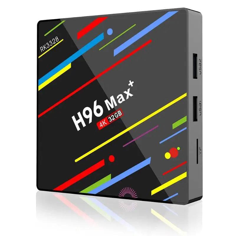

H96 MAX PLUS 4G+32G TV BOX RK3328 WIFI USB3.0 4K Android 8.1 Quad-Core 64bit Cortex-A53 Power 5V/2A Mali-450 Up to 750Mhz+