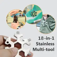 

Camping Snowflake Gadget Tools 18 In 1 Outdoor Stainless Steel Multi Tool Portable Outdoor Products Snowflake Tool Card