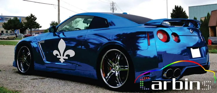 Blue High Quality Import Stretchable Chrome Mirror Car Vinyl Film With Excellent Stretch Could Be Ly On Any Corner Of The Car 201709101705236441 Chrome