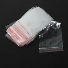 100 шт 5x7 см ювелирные изделия Ziplock молния замок Reclosable Пластиковые Поли прозрачные сумки