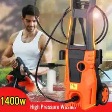 Pulitore Ad alta Pressione Rondella Auto Lavatrice Auto Cura A Spruzzo Turbo Tubo Acqua Pistola A Spruzzo Bottiglia di Detersivo Auto Auto-lavaggio Macchina 1400 w Nuovo