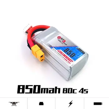 

LeadingStar Gaoneng GNB Rechargeable 850mAh 14.8V 4S 80C/160C Lipo battery XT60 Plug for FPV Racing Drone RC Quadcopter