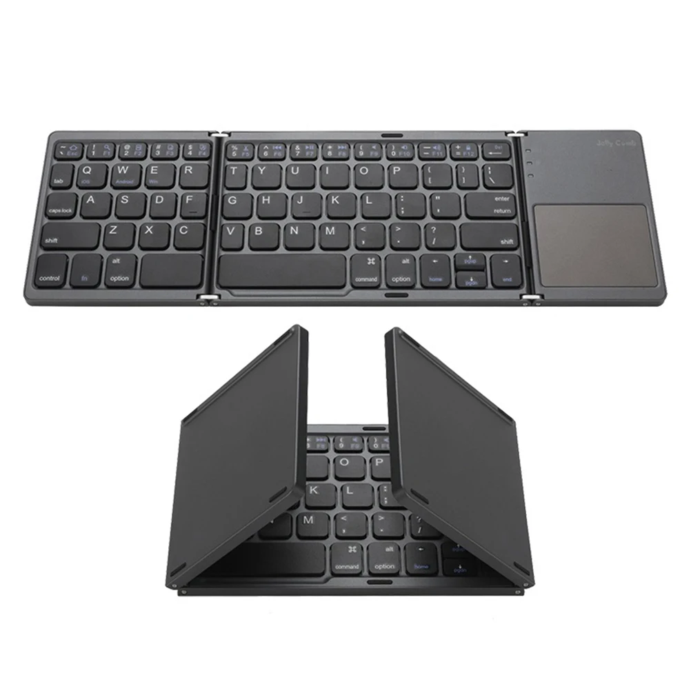 

Wireless Bluetooth Keyboard for PC Tablets Smartphone Portable Folding Keyboard with Touchpad for Phone Tablet ipad iphone