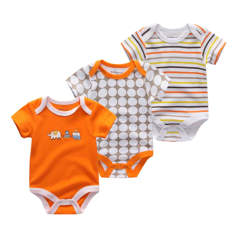 Для маленьких мальчиков одежда 3 шт./компл. мультфильм ropa bebe модная одежда для девочек костюм-боди для Одежда для новорожденных детей короткий рукав детский костюм пижамы