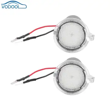 

1 Pair 450LM LED Side Mirror Puddle Lights Vehicle License Plate Lamp Automobile Number-plate Light For Car Styling