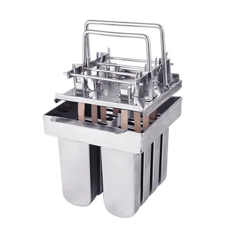 

1PC Ice Lolly Mold 304 Stainless Steel Popsicle Ice Cream Mold with 8 Compartments