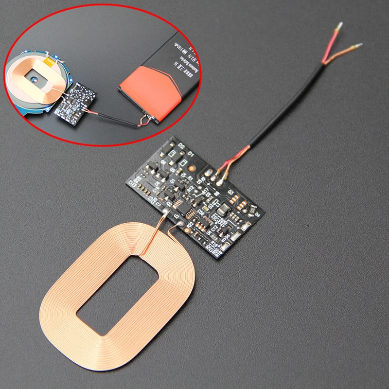 

DIY QI Fast PCBA Circuit Board Wireless Charger Module Transmitter with Coil For iphone Smart Phone For Huawei Mate Cellphone