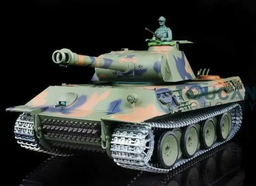 

Henglong 1/16 6.0 Upgraded Metal German Panther RTR RC Tank 3819 W/ 360 Turret TH12483